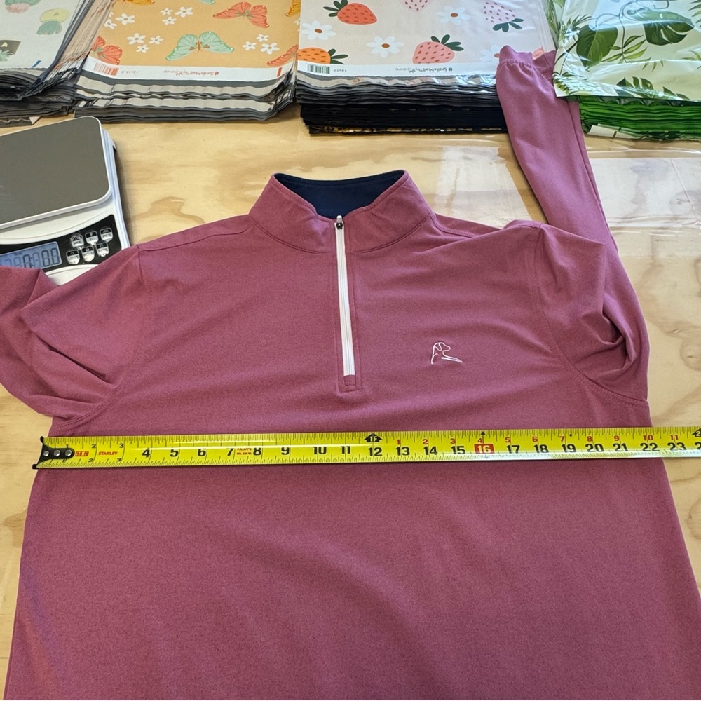 Rhoback Men’s Solid Performance Q-Zip Stretch Gol… - image 8